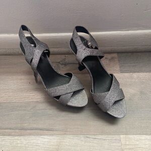 Silver Heels Dress Sandals